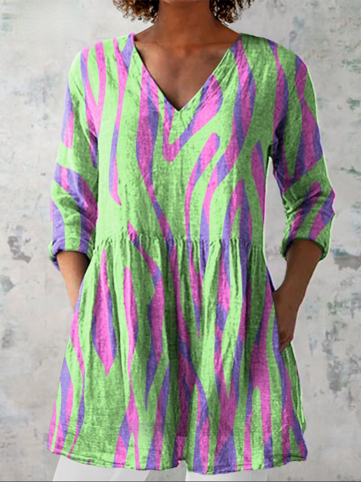 Blouse Col V Élégante Nathalie