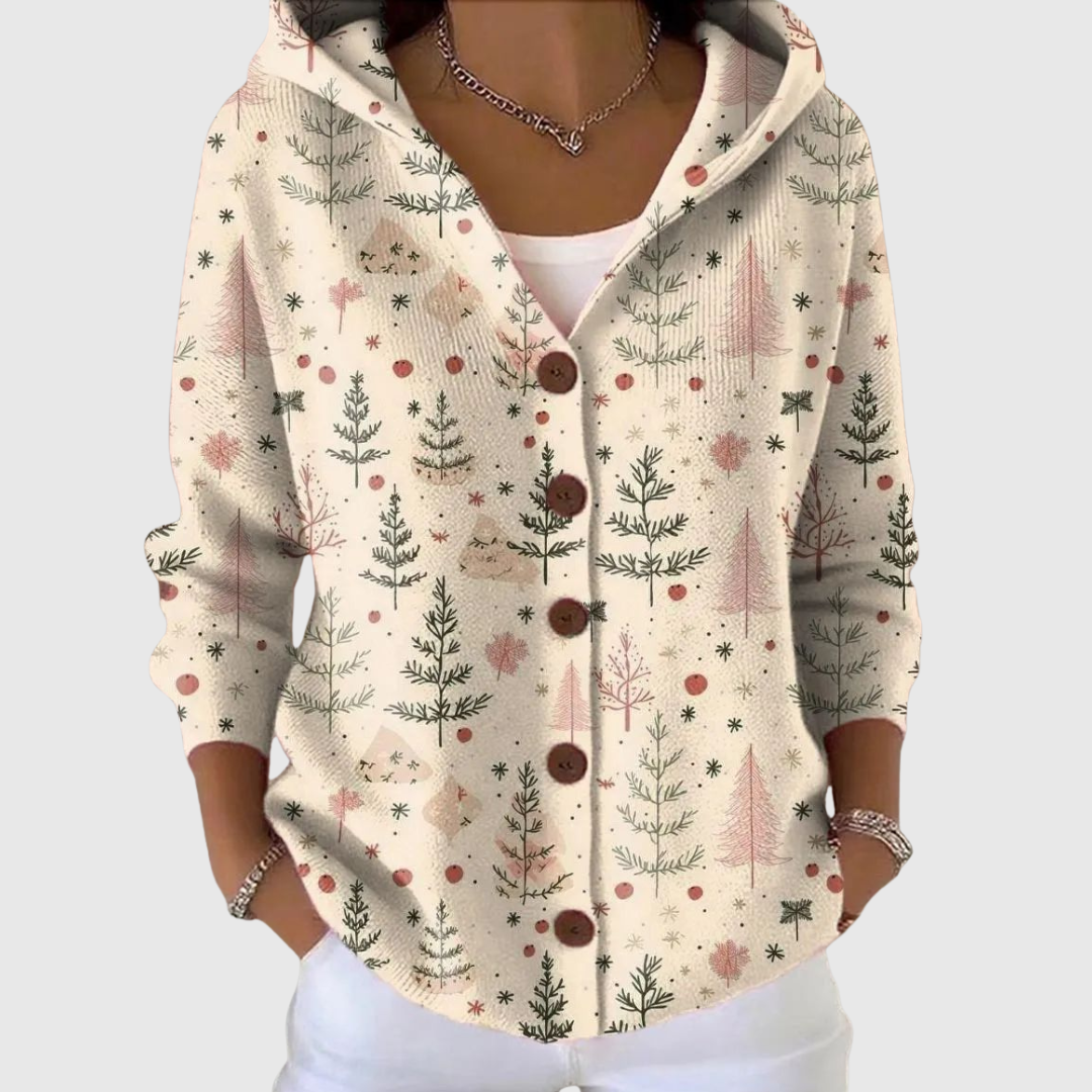 Marcelle | Veste en Maille à Capuche