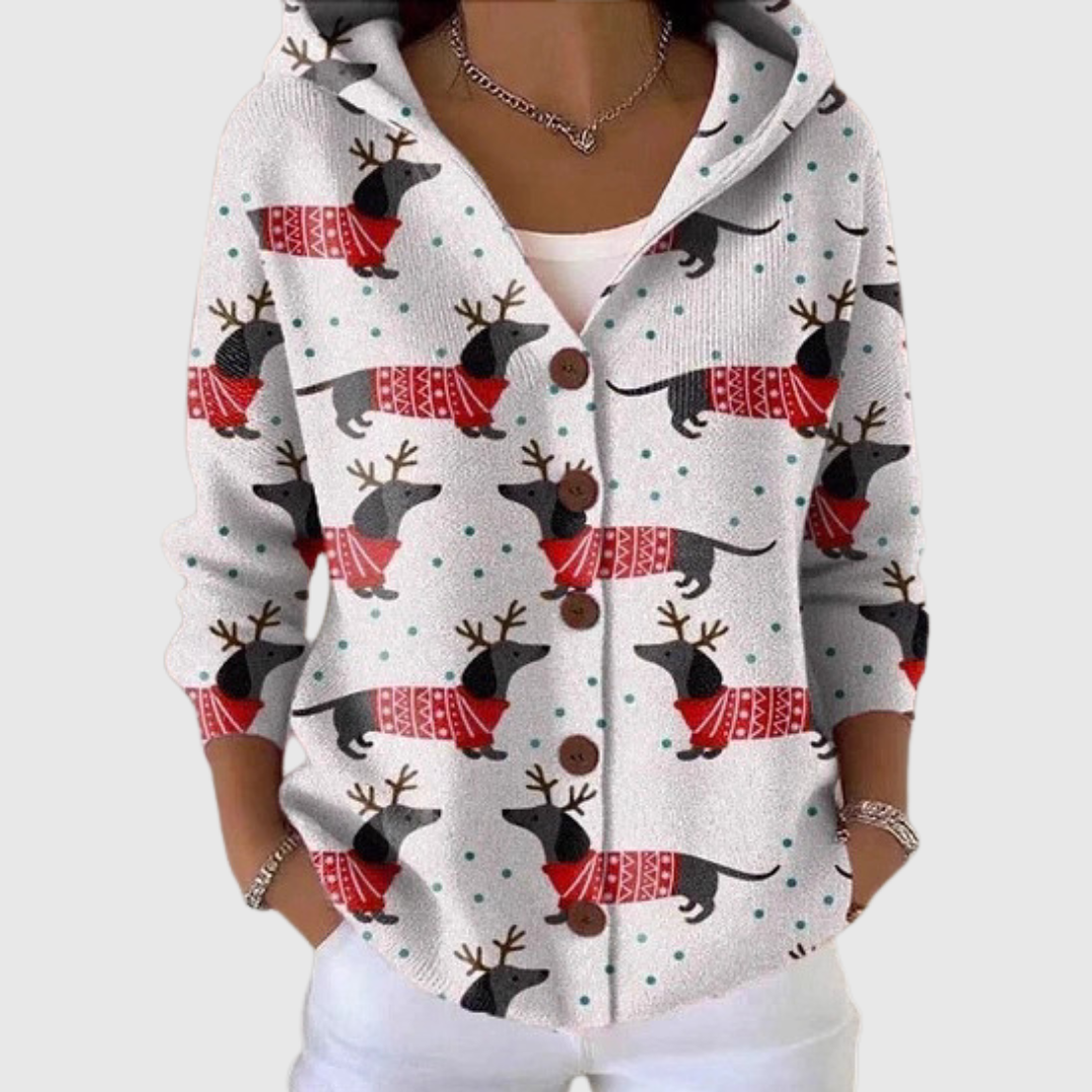 Aimée | Veste en Maille à Capuche