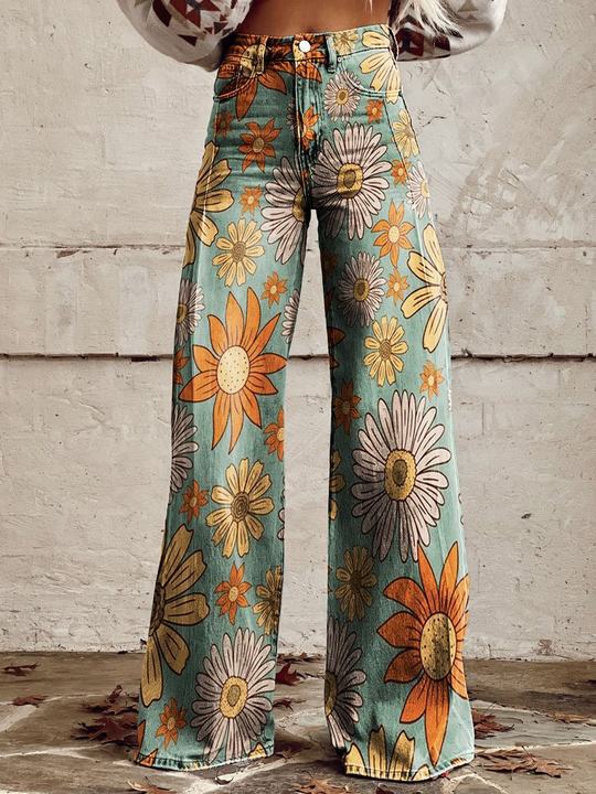 Jean Large Fleuri Bohème