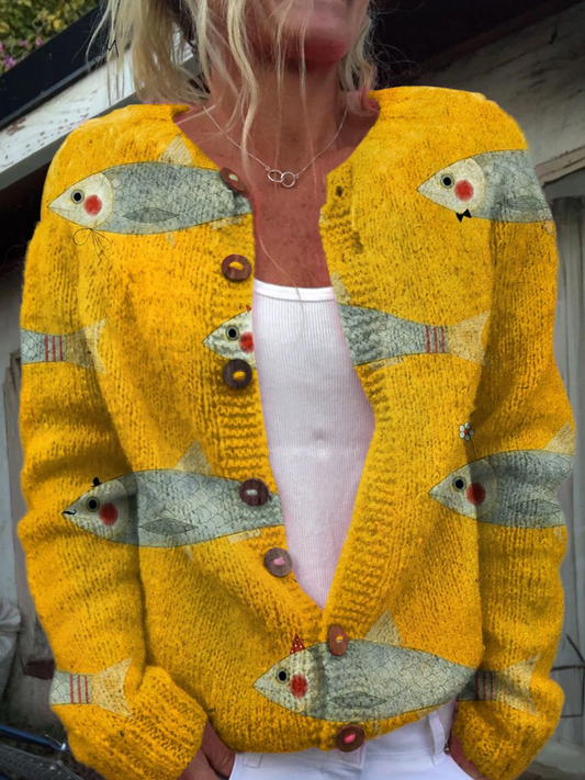 Anouk | Cardigan en Maille Vintage