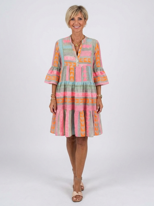 Robe à Imprimé Géométrique Maelle