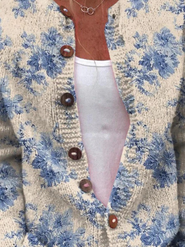Margot | Cardigan en Maille Vintage