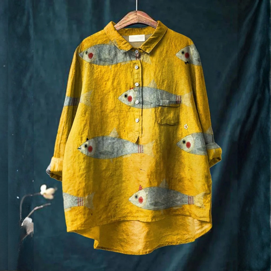 Chemise Élégante à Motif Marine