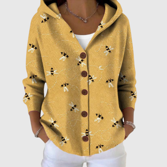 Isabelle | Veste en Maille à Capuche