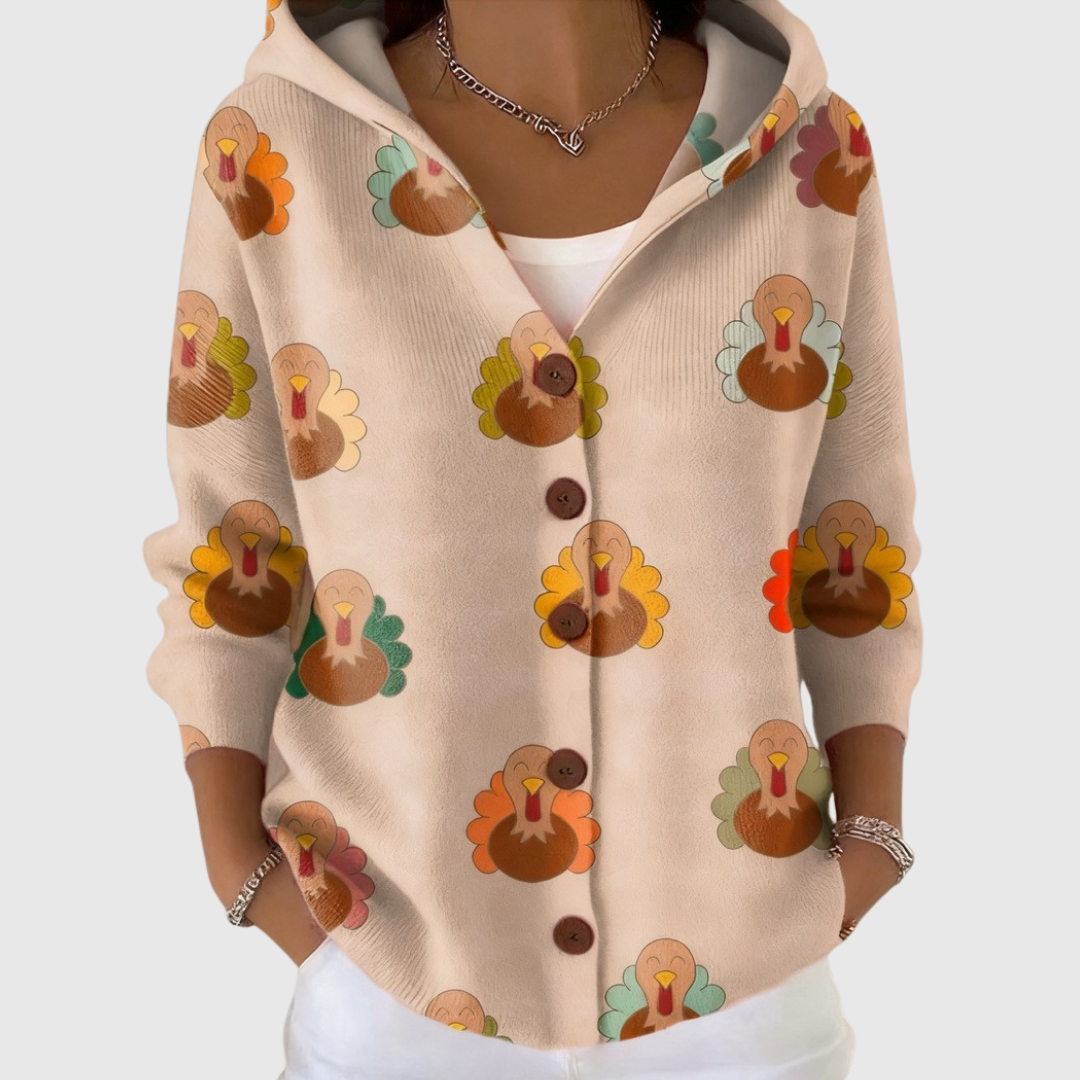 Perrine | Veste en Maille à Capuche