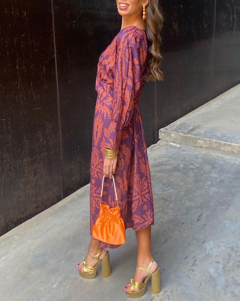 Isaure | Robe Midi Imprimée