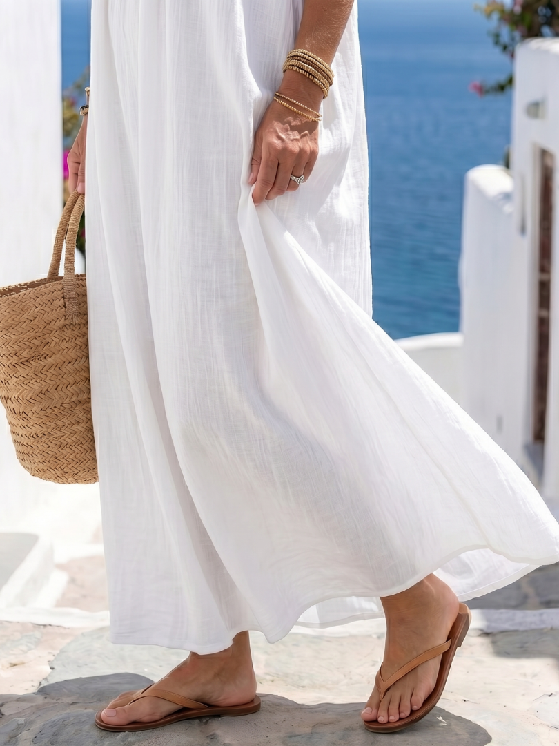 Robe Maxi Fluide Naturelle Keira