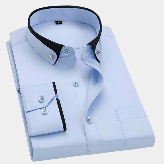 CHEMISE CLASSIQUE POUR HOMME À MANCHES LONGUES