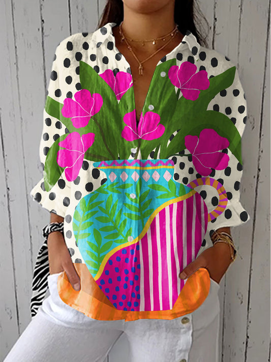Blouse Chic Boutonnée Élise