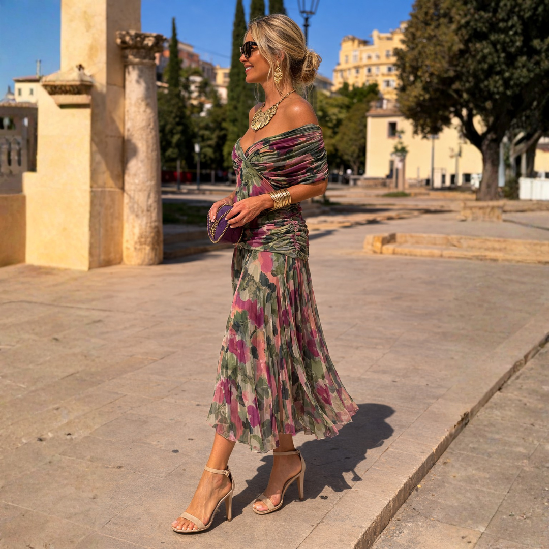 Margaux | Robe Maxi Épaules Dénudées