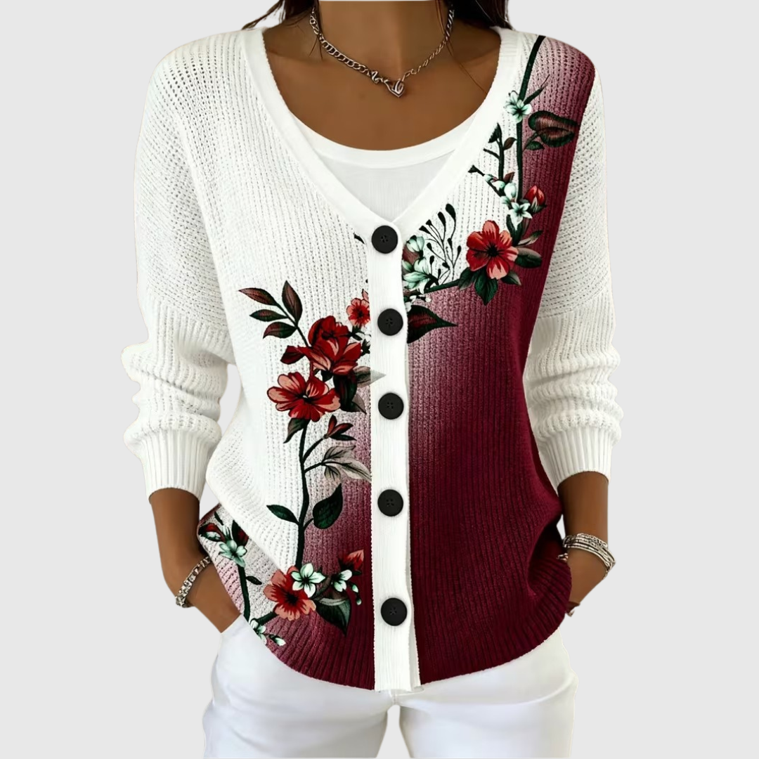 Reine | Veste en Maille Boutonnée
