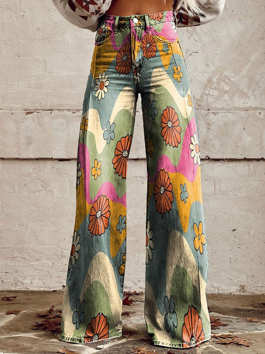 Jean Large Fleuri Bohème