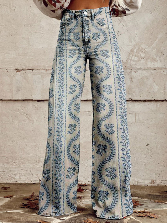 Jean Large Fleuri Bohème