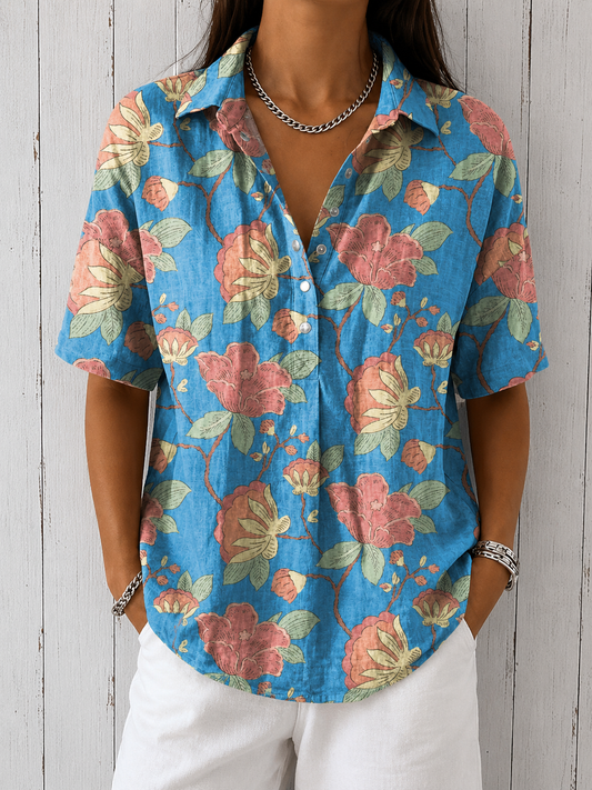 Blouse Fleurie Élégante Bérénice