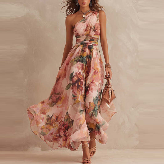 Aurore | Robe Florale Asymétrique