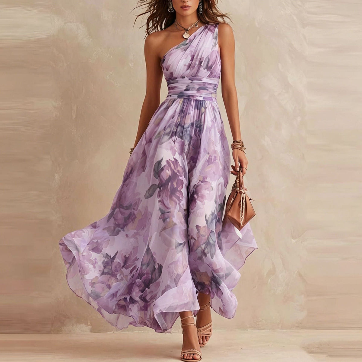 Aurore | Robe Florale Asymétrique