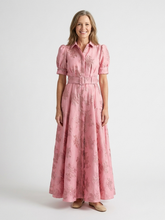 Robe chemise maxi florale Xanthea