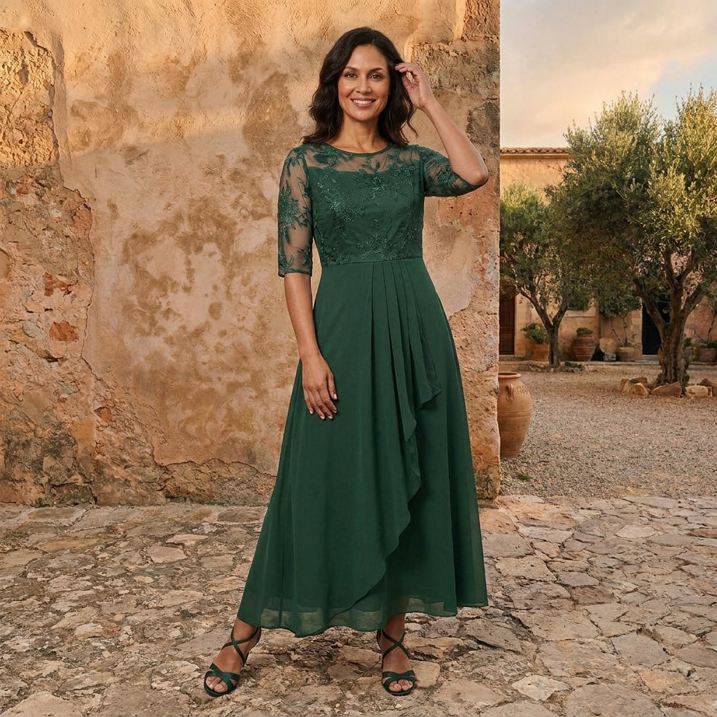 Léonie | Robe en Mousseline Élégante
