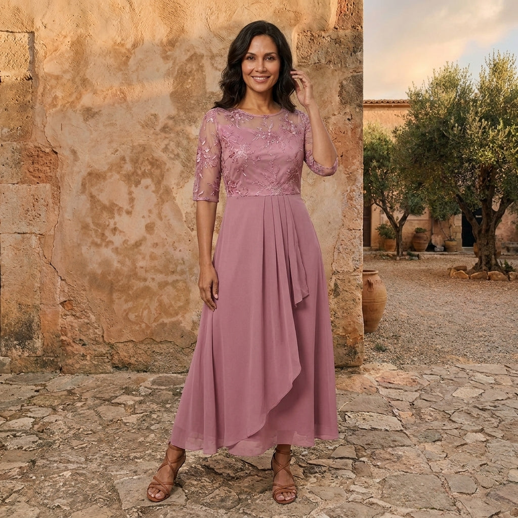Léonie | Robe en Mousseline Élégante