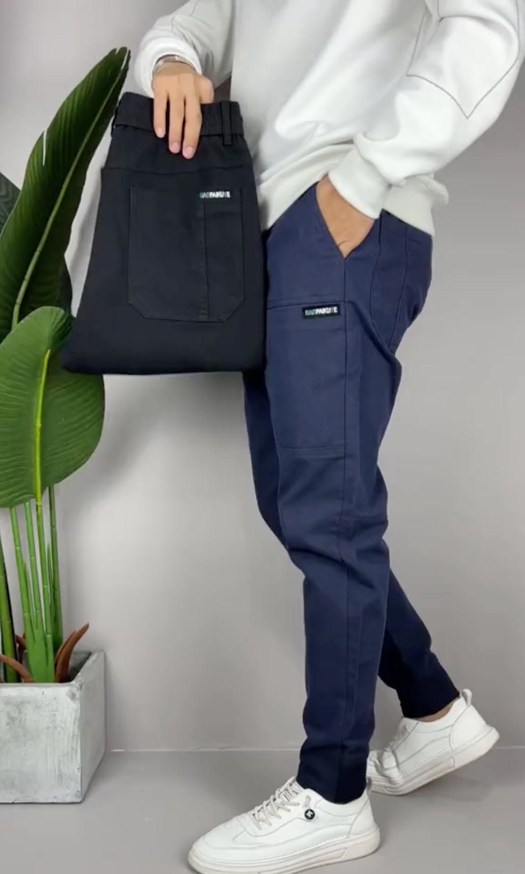 Pantalon cargo extensible (1+1 GRATUIT!)