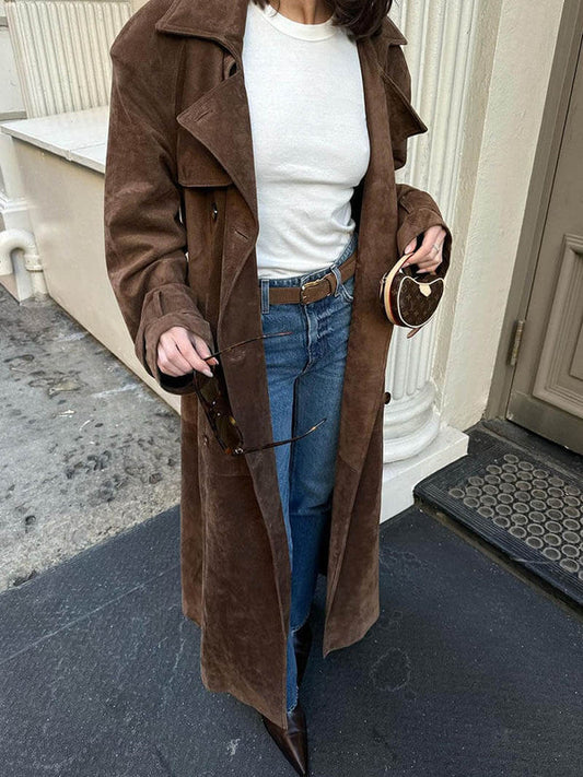 LE TRENCH CHIC EN DAIM DOUX