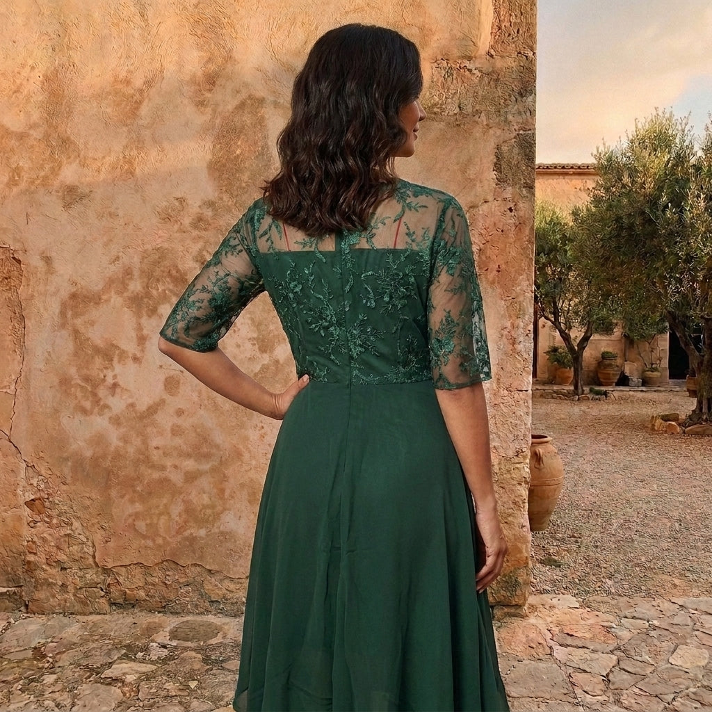 Léonie | Robe en Mousseline Élégante