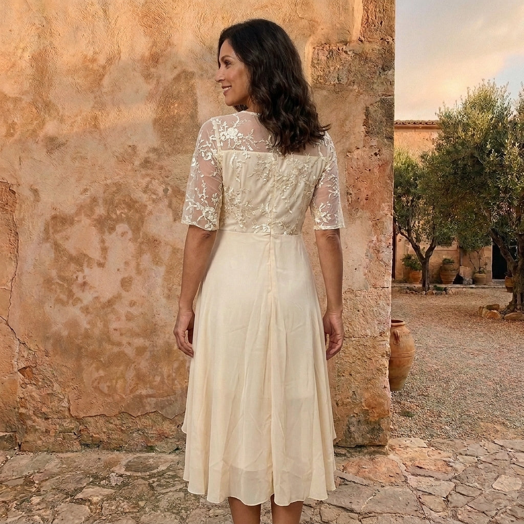 Léonie | Robe en Mousseline Élégante