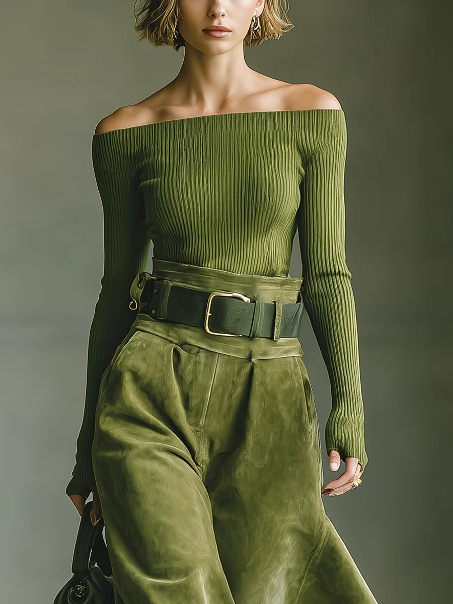 Claire Marceaux | Ensemble Chic Épaules Nues Lola