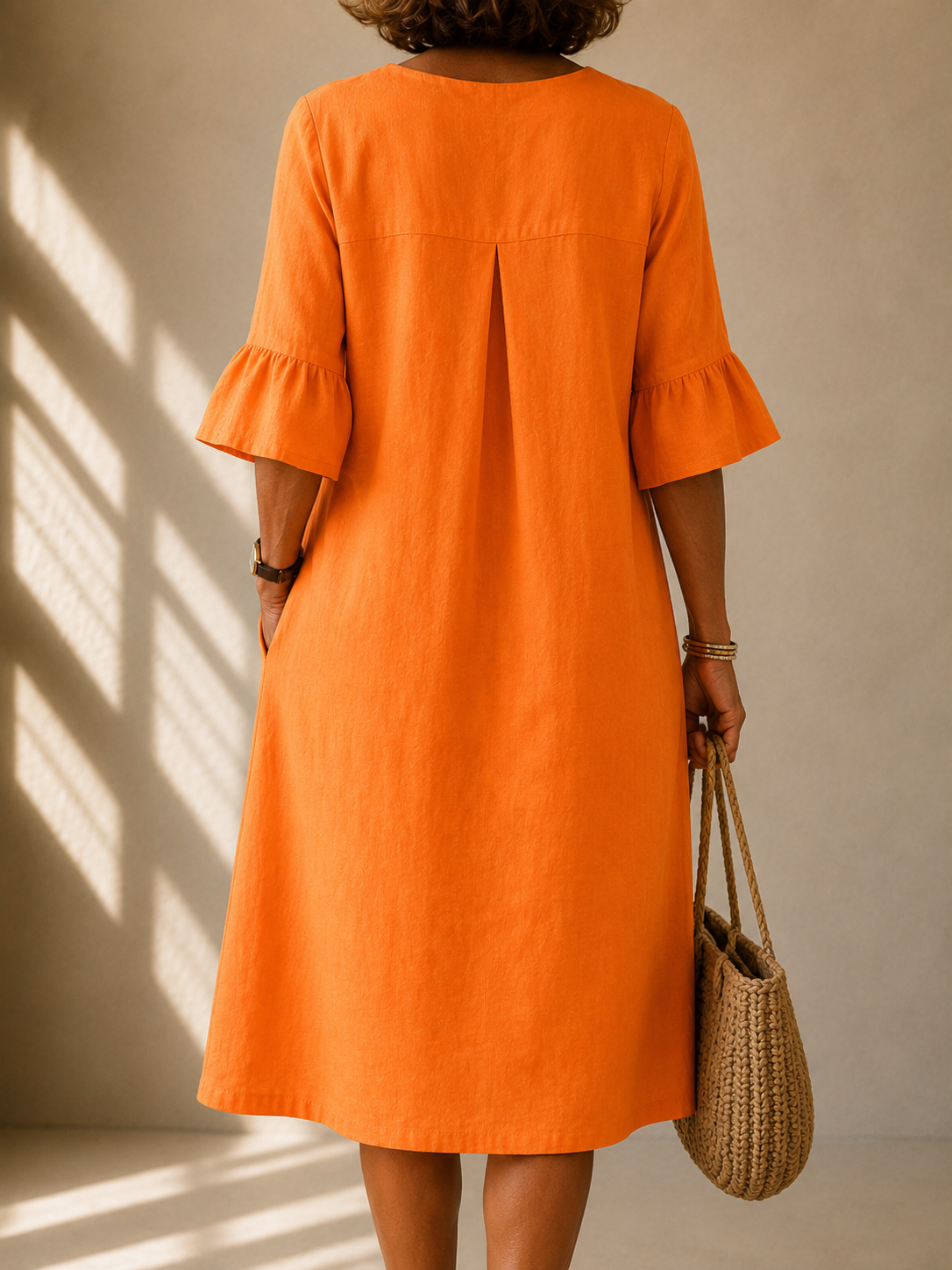 Robe Boutonnée Col V Mathilde