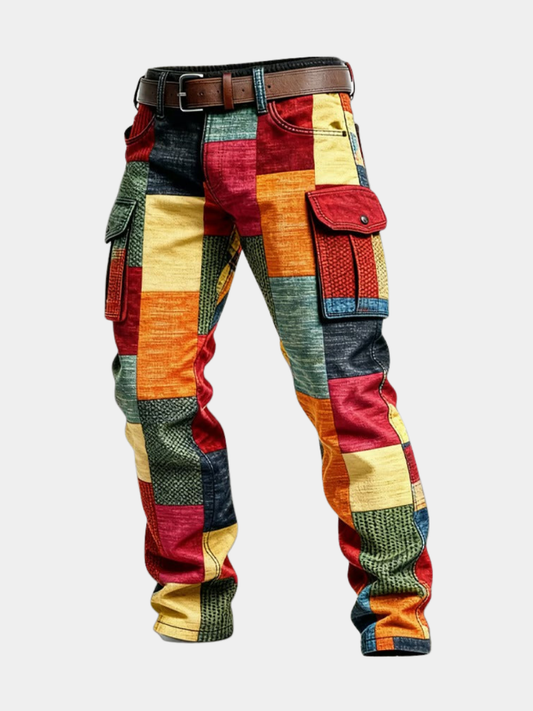 PANTALON PATCHWORK DE CARGO