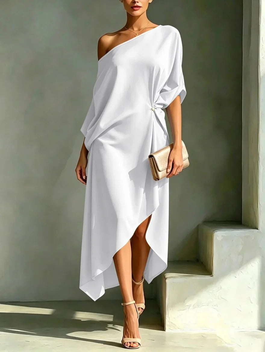 Camille | Robe Asymétrique Élégante