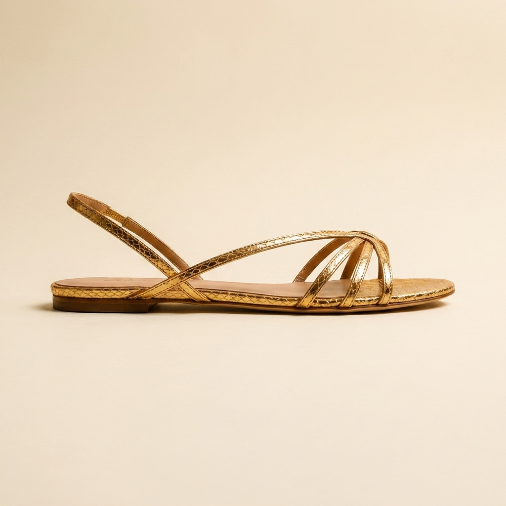 Ginevra Golden Sandals Summer Elegance - branded product photo