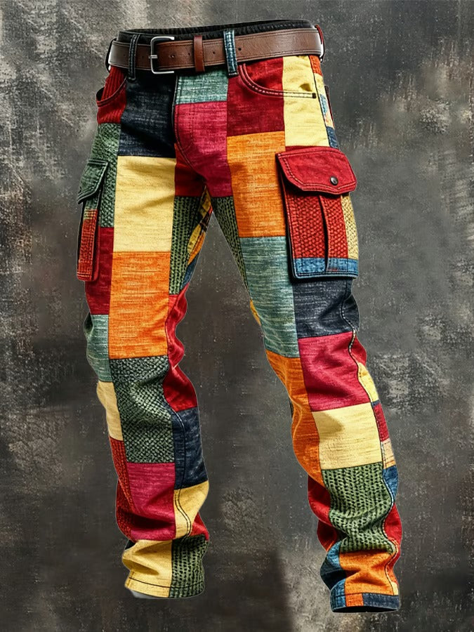 PANTALON PATCHWORK DE CARGO