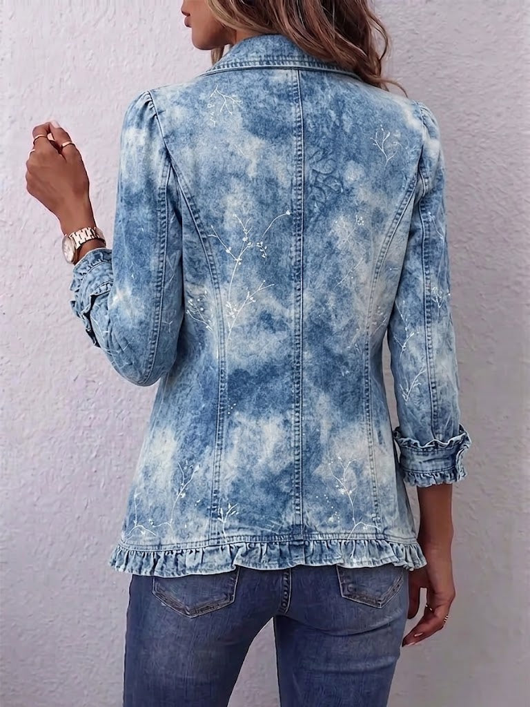 Rosalie | Veste Botanique Dégradée à Volants