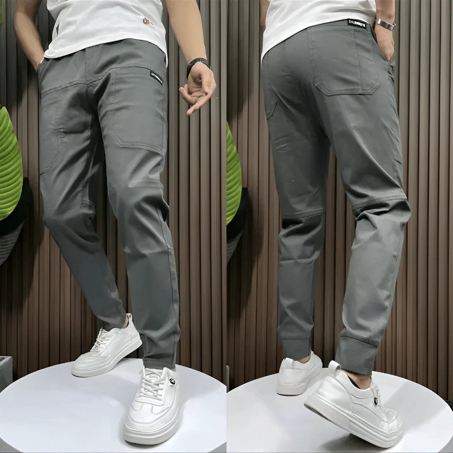 Pantalon cargo extensible (1+1 GRATUIT!)