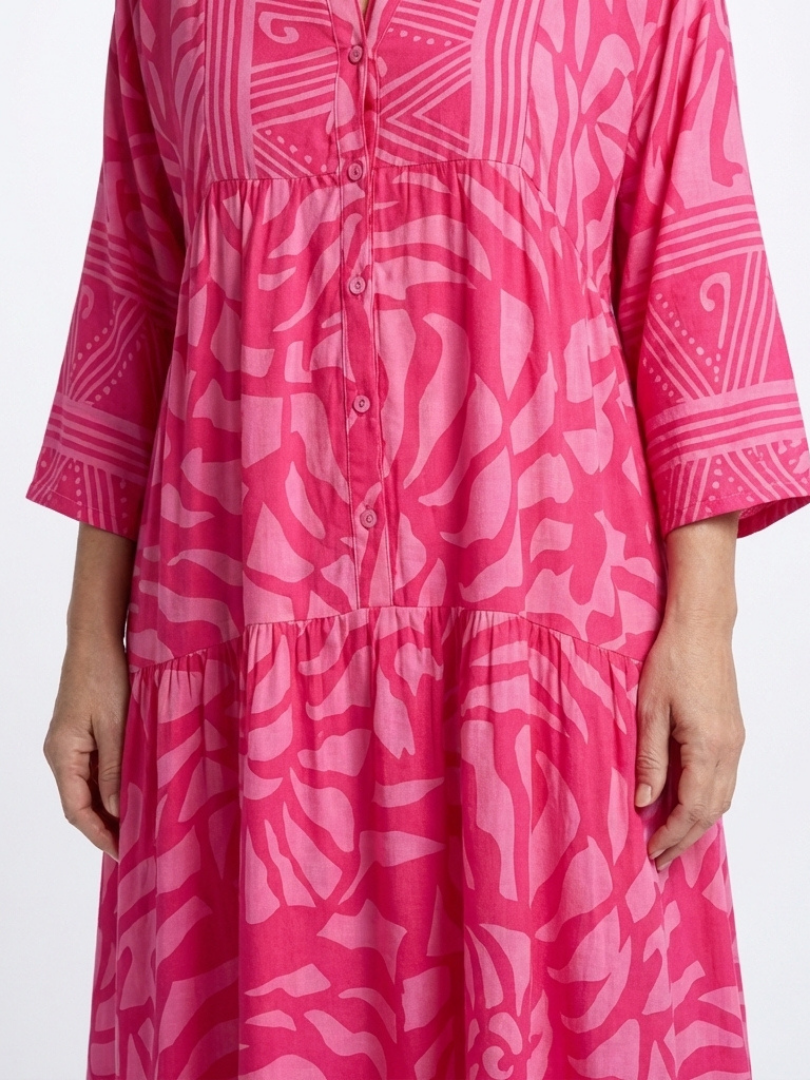 Robe Midi à Boutons Marielle