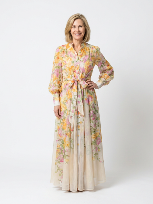 Robe Maxi Longues Florale Transparent Cressida